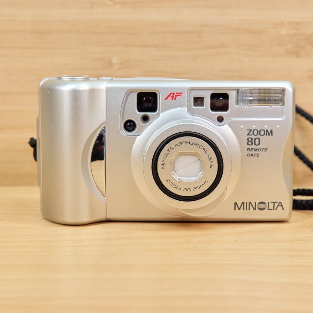 Minolta Zoom 80 Point and Shoot 35mm Film Camera